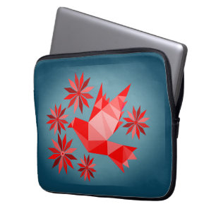 LIEBE BIRD MIT BLUME GIFT SONDERTAG, GEBURTSTAG LAPTOPSCHUTZHÜLLE