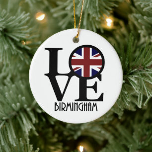LIEBE Birmingham England Keramik Ornament