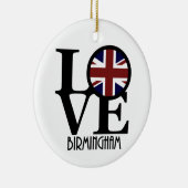 LIEBE Birmingham England Keramik Ornament (Rechts)