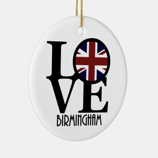 LIEBE Birmingham England Keramik Ornament (Rechts)