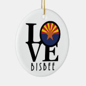 LIEBE Bisbee Arizona Keramik Ornament (Rechts)