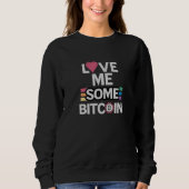 Liebe Bitcoin Black SWEATSHIRT (Vorderseite)