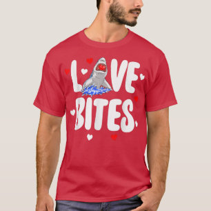 Liebe Bites Shark Tee Shirts Funny Women Valentine