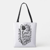 Liebe Bitten: Gotische Rose Tattoo Design Tasche (Rückseite)