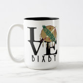 LIEBE Bixby Oklahoma 15oz Zweifarbige Tasse (Links)