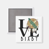 LIEBE Bixby Oklahoma Magnet (Vorderseite/Rückseite)