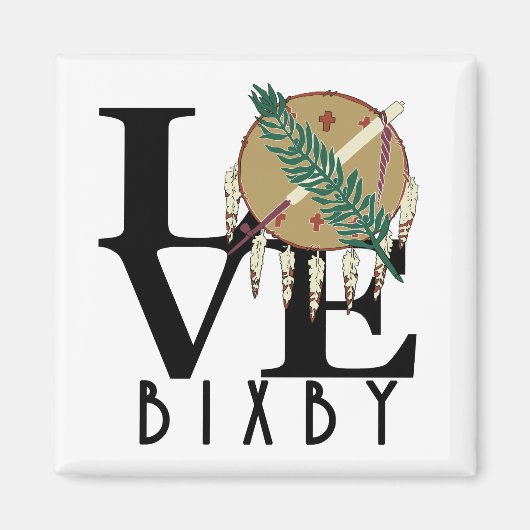 LIEBE Bixby Oklahoma Magnet (Vorne)