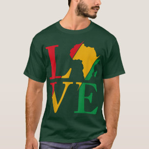 LIEBE Black African American Pride Juneteenth Gesc T-Shirt