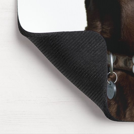 Liebe Black & Brown Labrador Retriever Mouse Pad Mousepad (Ecke)