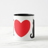 Liebe Black Cat Tasse (Zentrum)