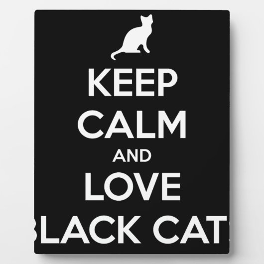 Liebe Black Cats Fotoplatte (Vorderseite)