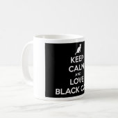 Liebe Black Cats Kaffeetasse (Vorderseite Links)