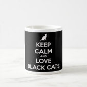 Liebe Black Cats Kaffeetasse (Mittel)