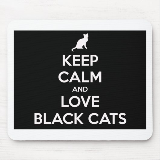 Liebe Black Cats Mousepad (Vorne)