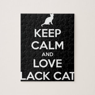 Liebe Black Cats Puzzle