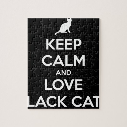 Liebe Black Cats Puzzle (Vertikal)