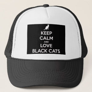 Liebe Black Cats Truckerkappe