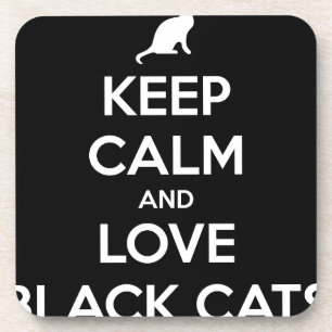 Liebe Black Cats Untersetzer