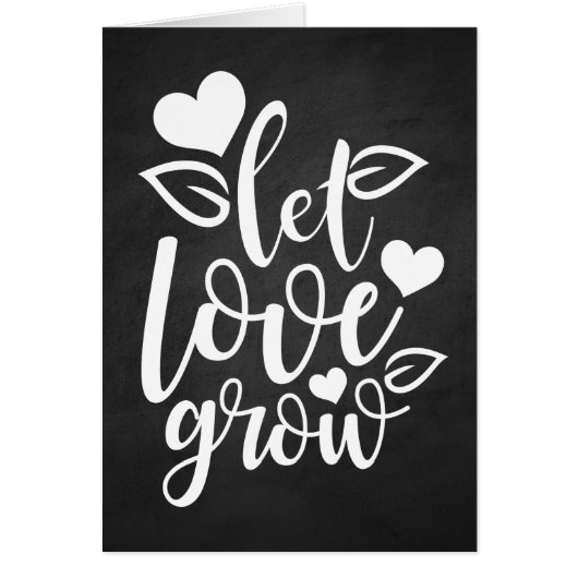 Liebe Black Chalkboard Denken Sie an Ihre Hochzeit (Vorne)