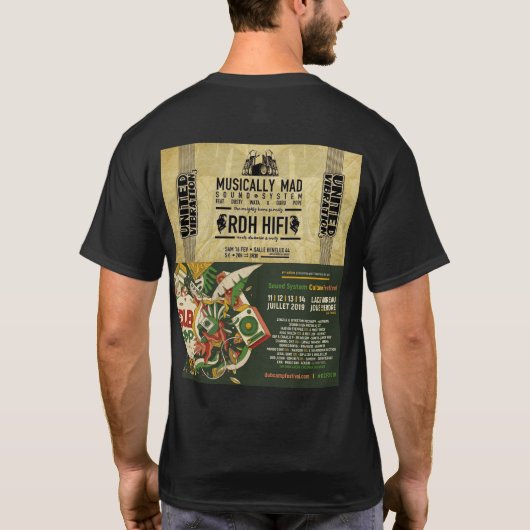 LIEBE BLACK FRAMAN Basic Dark T - Shirt (Rückseite)