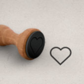 LIEBE BLACK HEART Sign Punch Cards Treuekarte Gummistempel