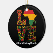 LIEBE Black History Montag Afrika Karte Keramik Ornament (Links)