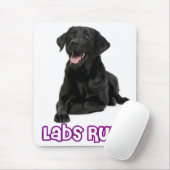 Liebe Black Labrador Retriever Puppy Hund Mousepad (Mit Mouse)