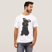 Liebe Black Miniature Schnauzer Sticker T-Shirt (Vorne ganz)