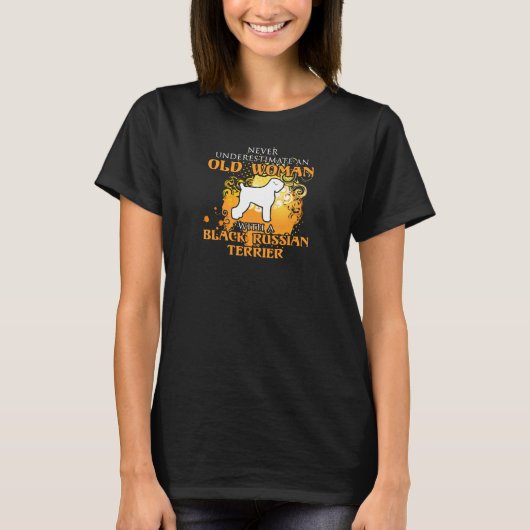 Liebe Black Russian Terrier Funny Geschenk T-Shirt (Vorderseite)