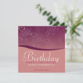 Liebe Blasen Party Geburtstagsfeier Einladung (Stehend Vorderseite)