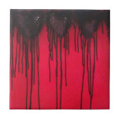 Liebe blass Black Fliese (Vorderseite)