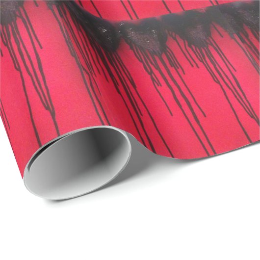 Liebe blass Black Geschenkpapier (Rolleneckpunkt)