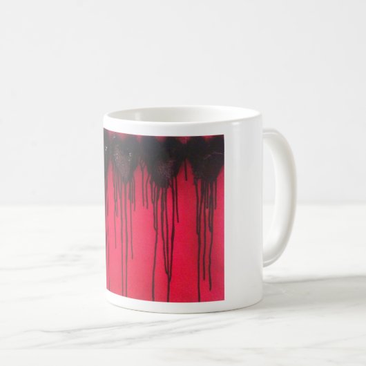 Liebe blass Black Kaffeetasse (VorderseiteRechts)