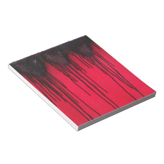 Liebe blass Black Notizblock (angewinkelt)