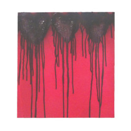 Liebe blass Black Notizblock