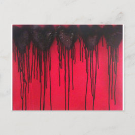 Liebe blass Black Postkarte