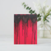 Liebe blass Black Postkarte (Stehend Vorderseite)