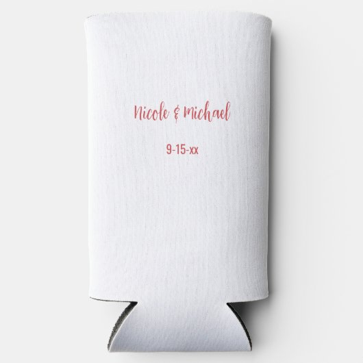 Liebe bläst Personalisierten Brautbräutigam Hochze Selters Dosenkühler (Vorderseite)