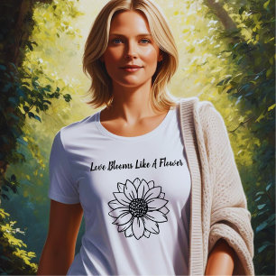 Liebe bläst wie eine Blume Vintager Design-T - Shi Tri-Blend Shirt