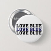 Liebe-Blau Button (Vorne & Hinten)