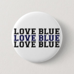 Liebe-Blau Button