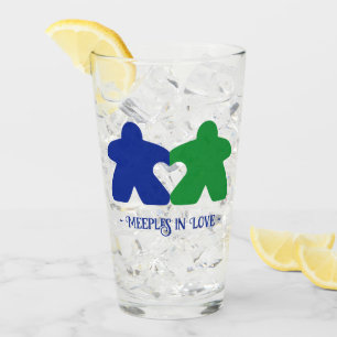Liebe, Blau und Grün Glas