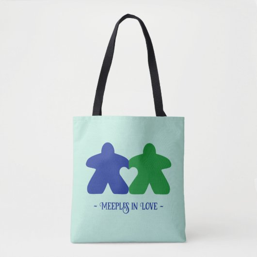 Liebe, blaue und grüne Tasche (Vorderseite)