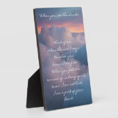 Liebe bleibt in unserem Herzen Gedicht Fotoplatte (Seite)