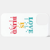 Liebe Blind Braille Case-Mate iPhone Hülle (Hinten (horizontal))