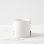 Liebe Blind Braille Espressotasse (Vorderseite)