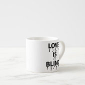 Liebe Blind Braille Espressotasse (Vorderseite Rechts)