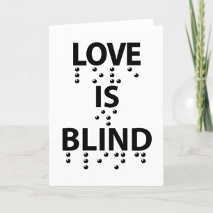 Liebe Blind Braille Feiertagskarte