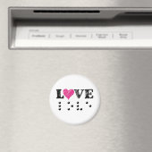Liebe Blind Braille Magnet (In Situ (Geschirrspüler))