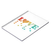 Liebe Blind Braille Notizblock (Linke Seite)